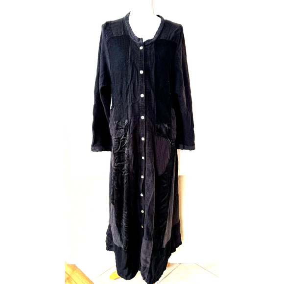 Vtg San Francisco Dressmaking Design Kathy Kohberger Maxi Dress S Lagenlook - Picture 1 of 9